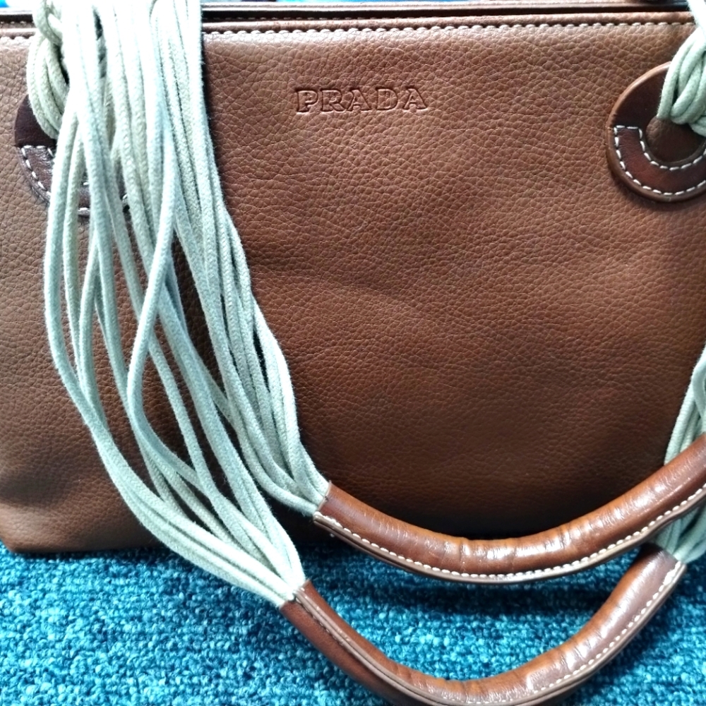 Small Brown Leather PRADA Purse